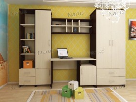 Детская Студент Комплект мебели (Дуб сонома/Белый) в Брянске - bryansk.katalogmebeli.com | фото 1