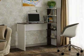 Компьютерный стол №3 (Венге/Белый) в Брянске - bryansk.katalogmebeli.com | фото