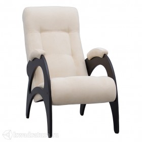 Кресло для отдыха Неаполь Модель 9 без лозы (Венге-эмаль/Ткань Ваниль Verona Vanilla) в Брянске - bryansk.katalogmebeli.com | фото