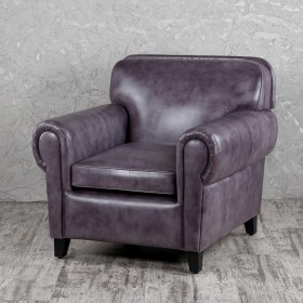 Кресло кожаное Элегант (Фиолетовый) в Брянске - bryansk.katalogmebeli.com | фото