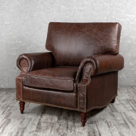 Кресло кожаное Лофт Аристократ (ширина 1100 мм) в Брянске - bryansk.katalogmebeli.com | фото