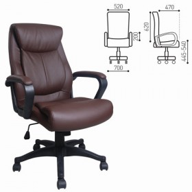 Кресло офисное BRABIX Enter EX-511 (коричневый) в Брянске - bryansk.katalogmebeli.com | фото 1