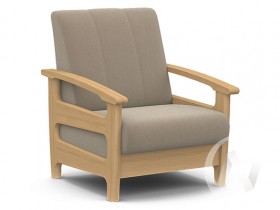 Кресло для отдыха Омега (бук лак/CATANIA LATTE) в Брянске - bryansk.katalogmebeli.com | фото 1