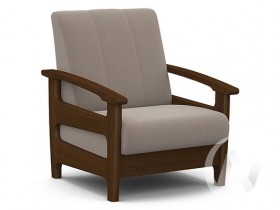 Кресло для отдыха Омега (орех лак/CATANIA COCOA) в Брянске - bryansk.katalogmebeli.com | фото 1