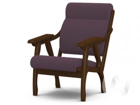 Кресло Вега-10 (орех лак/ULTRA PLUM) в Брянске - bryansk.katalogmebeli.com | фото