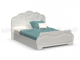 Кровать 1,6м Гармония (Белый/Белый глянец) в Брянске - bryansk.katalogmebeli.com | фото