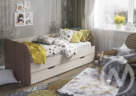 Кровать детская Балли 2-х уровневая (шимо темный/шимо светлый) в Брянске - bryansk.katalogmebeli.com | фото