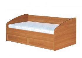Кровать с ящиками с задней спинкой 900-1 без матраса Вишня Оксфорд в Брянске - bryansk.katalogmebeli.com | фото