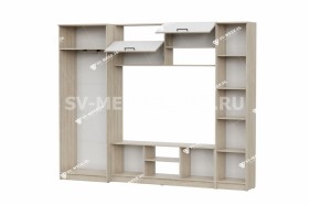 Мебель для гостиной МГС 3 Исполнение 1 Дуб Сонома / Белый в Брянске - bryansk.katalogmebeli.com | фото 3