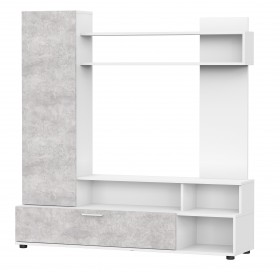 Мебель для гостиной "МГС 9" Белый / Цемент светлый в Брянске - bryansk.katalogmebeli.com | фото 1