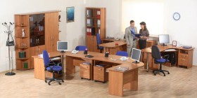 Мебель для персонала Альфа 61 Ольха в Брянске - bryansk.katalogmebeli.com | фото 1