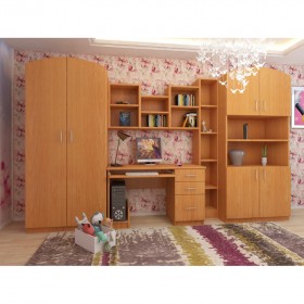 Детская Мишутка Комплект мебели (Вишня оксфорд) в Брянске - bryansk.katalogmebeli.com | фото