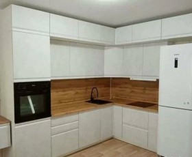 Модульная кухня Бруклин 2.4 x 2 м (Бетон белый) в Брянске - bryansk.katalogmebeli.com | фото 15