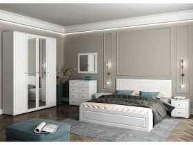 Модульная спальня Барселона (Белый/Белый глянец) в Брянске - bryansk.katalogmebeli.com | фото