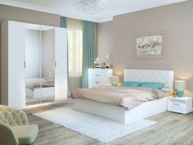 Спальня Тиффани (Белый текстурный) в Брянске - bryansk.katalogmebeli.com | фото