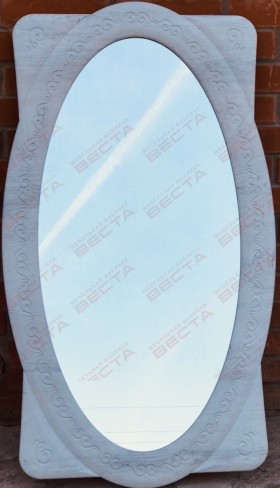 Зеркало Овальное МДФ Белый в Брянске - bryansk.katalogmebeli.com | фото
